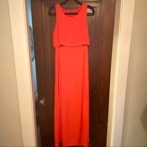 Tildon coral maxi dress